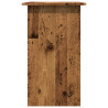 Escritorio madera de ingeniería madera envejecida 80x45x74 cm 5