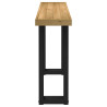 Mesa consola NOAIN patas en U madera maciza pino 120x30x75 cm 4