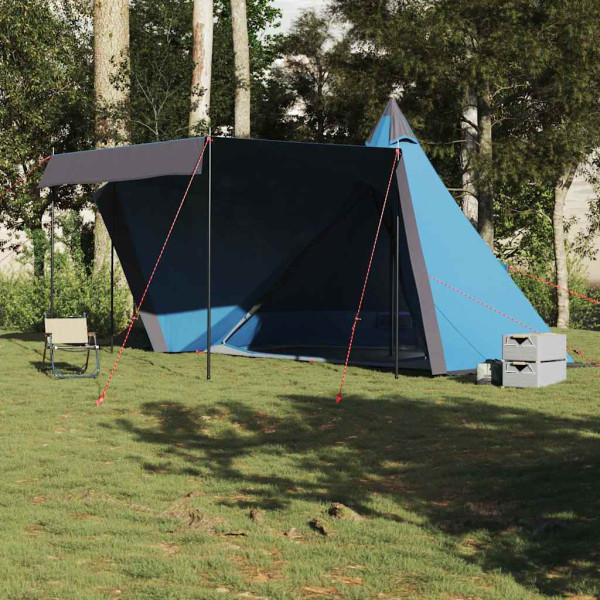 Tienda de campaña familiar tipi 6 personas impermeable azul M 3
