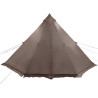 Tienda de campaña familiar tipi 6 personas impermeable marrón 5