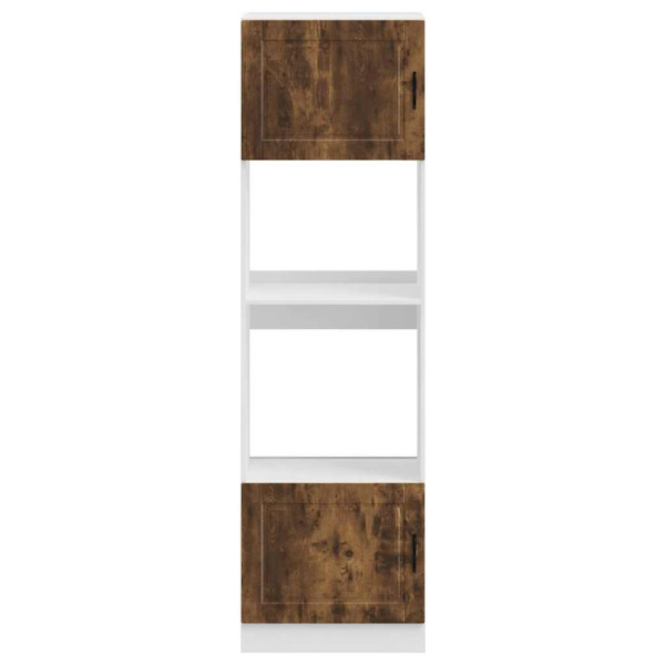 Armarios para horno 2 uds Porto roble ahumado madera ingeniería M 4