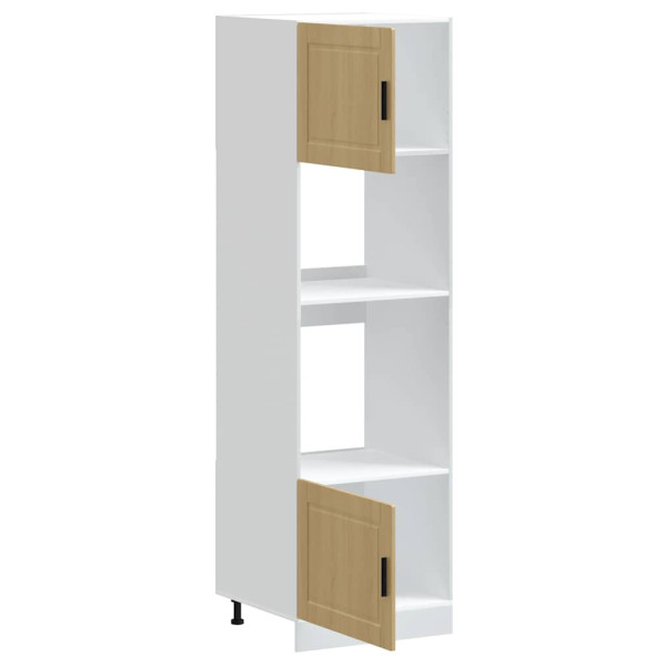 Armarios para horno 2 uds Porto roble sonoma madera ingeniería M 5