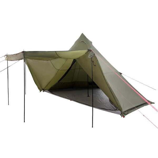Tienda campaña familiar tipi 6 personas impermeable verde oliva M 4