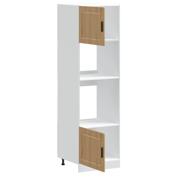 Armarios para horno 2uds Porto roble artisan madera ingeniería M 5