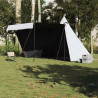 Tenda familiar tipi para 8 pessoas opaca impermeável branco 3