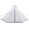 Tienda familiar tipi 6 personas tela opaca impermeable blanca 5