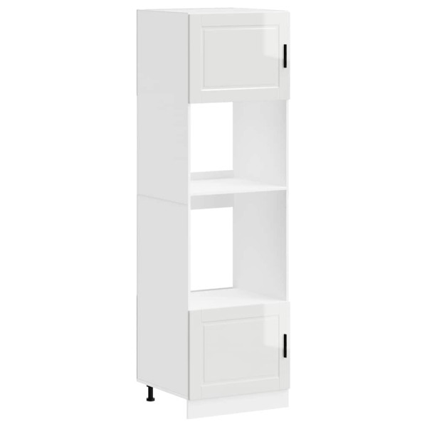 Armarios para horno 2 uds Porto blanco brillante M 2