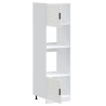 Armários forno 2 pcs Porto derivados de madeira branco 5