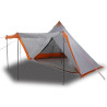 Tenda familiar tipi para 8 pessoas impermeável cinza/laranja 2