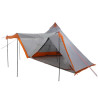 Tienda familiar tipi para 6 personas impermeable gris naranja 4