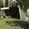 Tenda familiar tipi para 8 pessoas impermeável verde 1