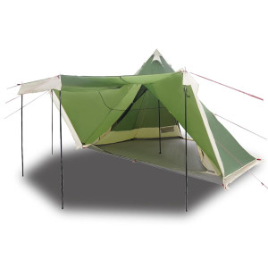 Tienda de campaña familiar tipi 6 personas impermeable verde H
