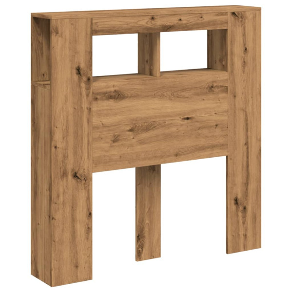 Cabecero LED madera ingeniería roble artisan 100x18.5x103.5 cm M 3