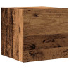 Mueble de pared para TV madera envejecida 30.5x30x30 cm 2