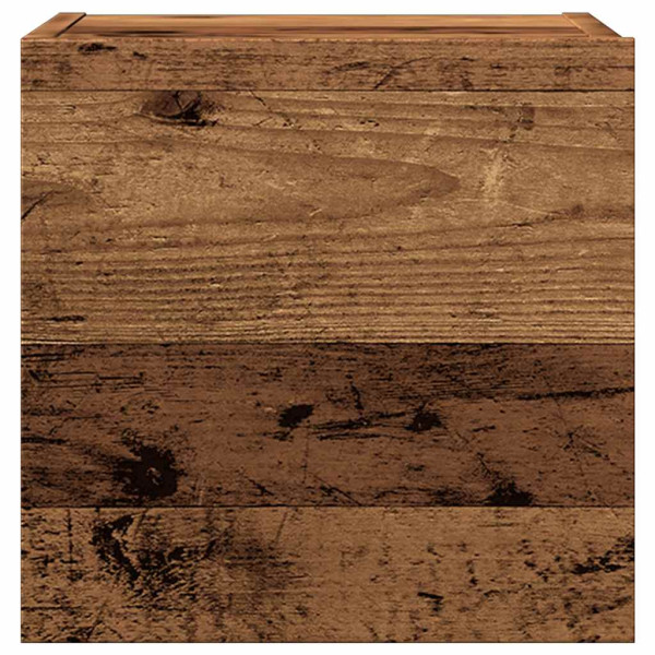 Mueble de pared para TV madera envejecida 30.5x30x30 cm M 4