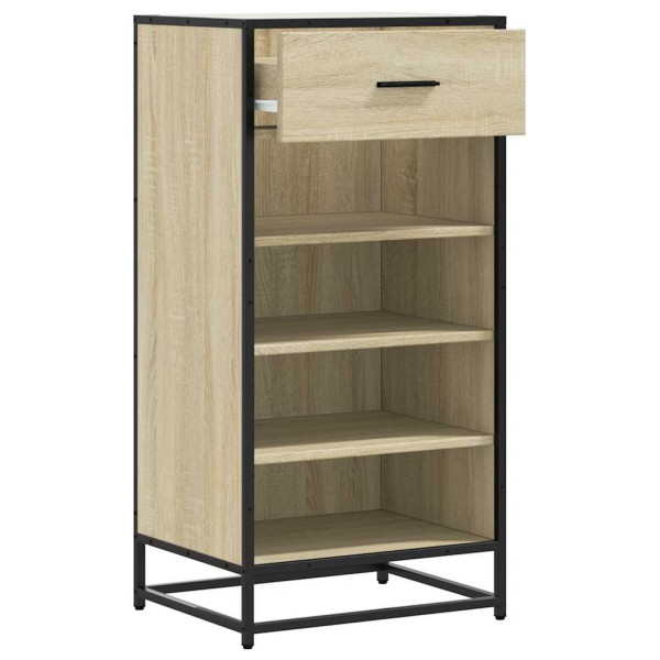 Mueble zapatero madera contrachapada roble sonoma 48x38x97.5 cm M 5