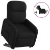 Sillón eléctrico reclinable elevable de tela negro 1