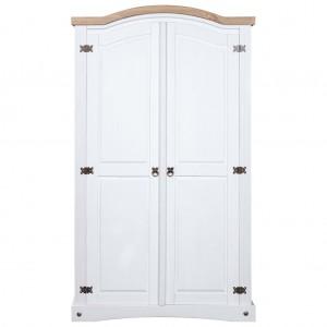Roupeiro Corona Range pinho mexicano com 2 portas branco H