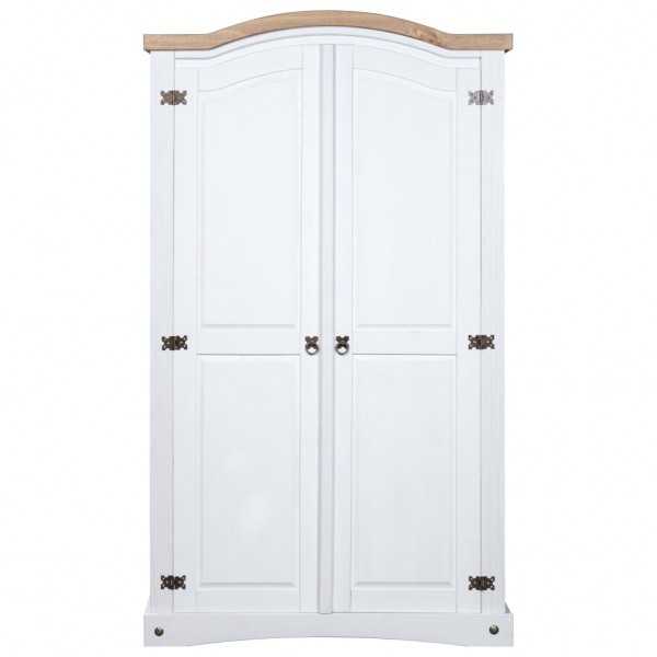 Armario madera de pino Mexicano estilo Corona blanco 2 puertas M 2