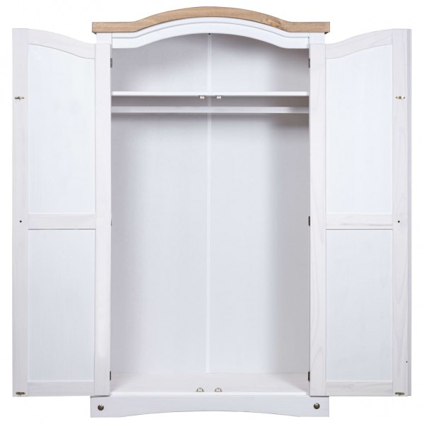 Armario madera de pino Mexicano estilo Corona blanco 2 puertas M 3