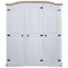 Roupeiro Corona Range pinho mexicano com 3 portas branco 4