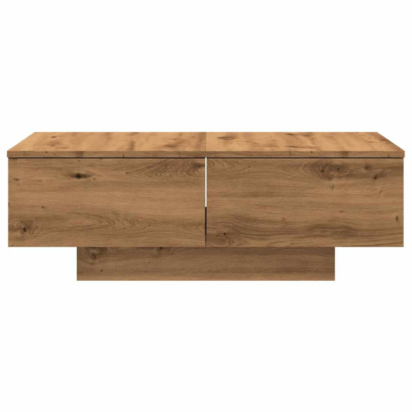 Mesa de centro madera de ingeniería roble artisan 90x60x31 cm M 4