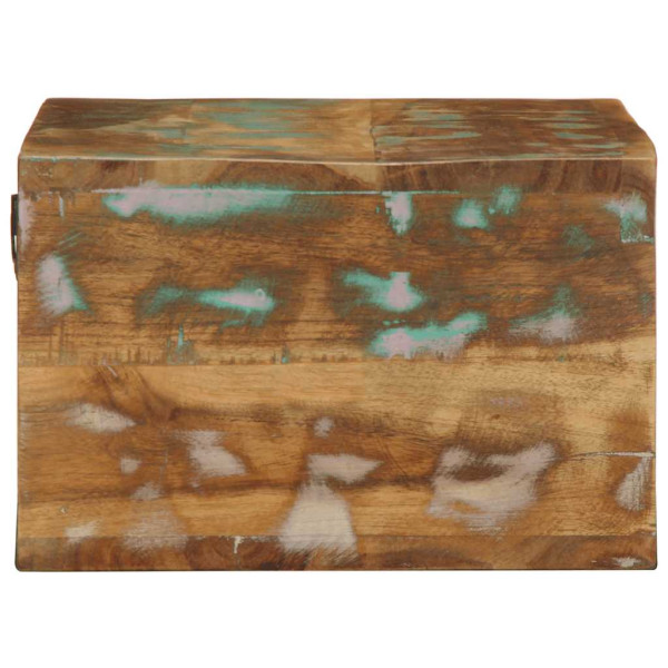 Armário de TV para parede 60x30x19 cm madeira recuperada maciça M 5