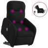 Sillón de masaje eléctrico reclinable elevable tela negro 1