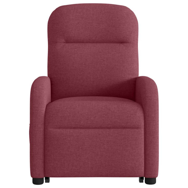 Poltrona de massagens reclin. elevatória tecido vermelho tinto M 5