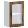 Armario de pared para cocina puerta cristal Porto roble ahumado 2