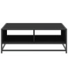 Mesa de centro 80x80x30 cm derivados de madeira/metal preto 5