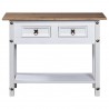 Mesa consola Corona pinho mexicano 90x34.5x73 cm branco 2