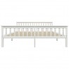 Estructura de cama madera de pino maciza blanca 180x200 cm 3
