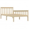 Estrutura de cama em pinho maciço 100x200 cm cor natural 2