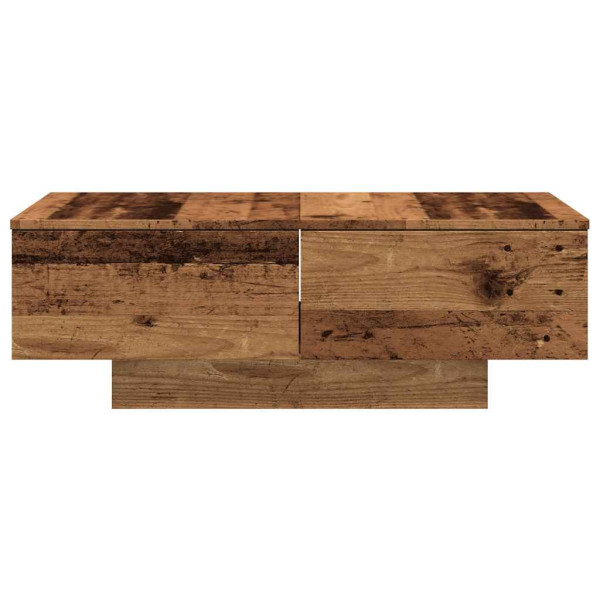 Mesa de centro madera ingeniería madera envejecida 90x60x31 cm M 4