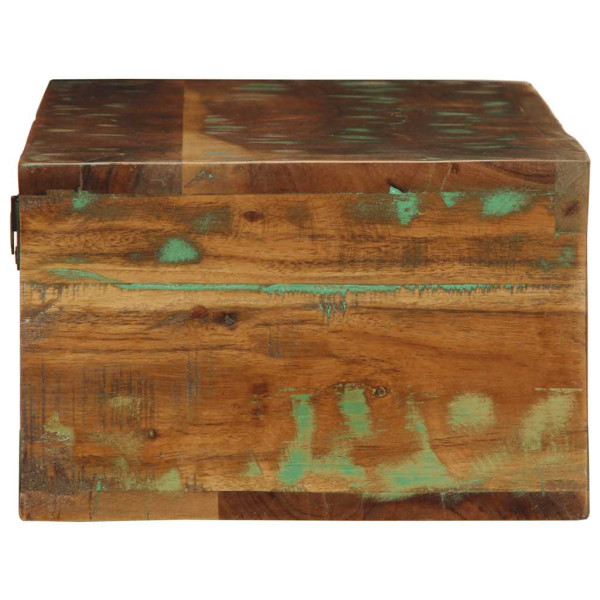 Mueble de TV de pared madera maciza reciclada 100x30x19 cm M 5