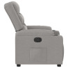 Sillón reclinable de tela gris nube 4