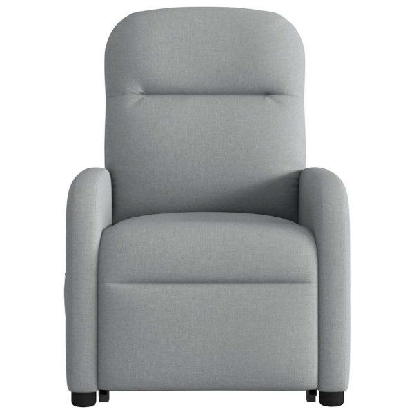 Sillón eléctrico reclinable elevable de tela gris claro M 5