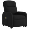Sillón reclinable de masaje elevable tela negro 4