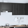 Mueble de pared de cocina Porto madera contrachapada negra 3