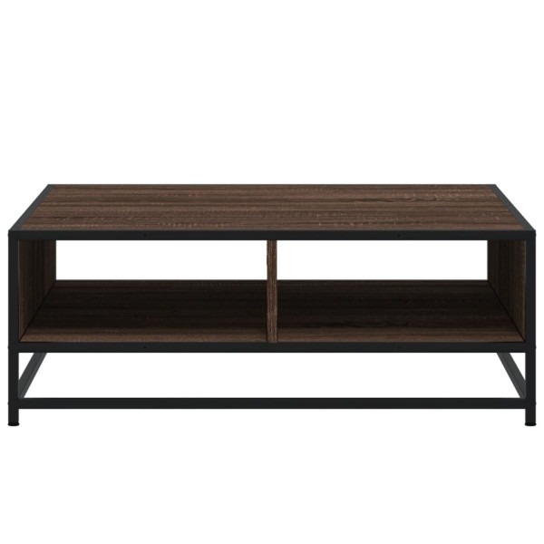 Mesa centro 80x80x30 cm deriv. madeira/metal carvalho castanho M 5