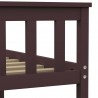 Estructura de cama madera maciza pino marrón oscuro 180x200 cm 5