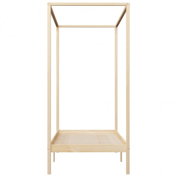 Estrutura de cama com toldo 100x200 cm pinho maciço M 4