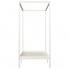 Estructura cama con dosel madera maciza pino blanco 100x200 cm 4