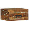 Mesita de noche de pared madera maciza reciclada 1