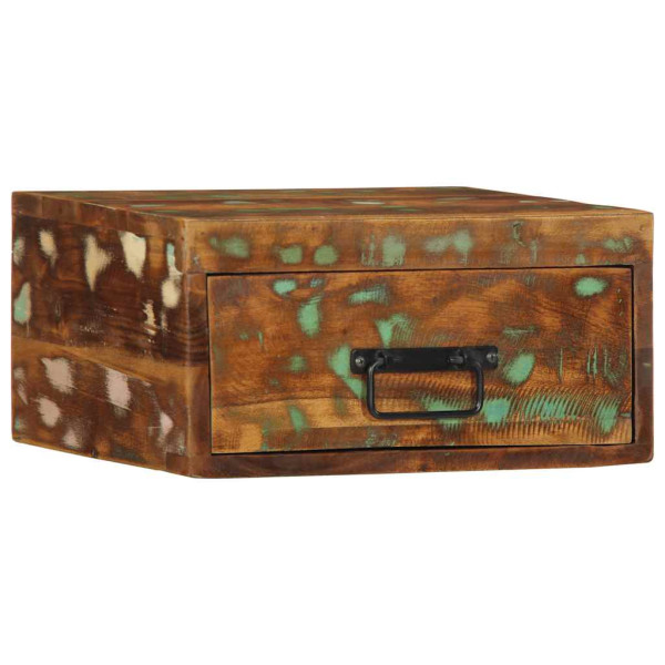 Mesa de cabeceira de parede madeira recuperada maciça M 3