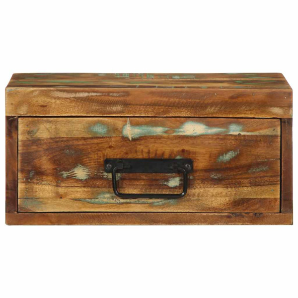Mesita de noche de pared madera maciza reciclada M 5