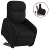 Sillón reclinable elevable tela negro 1