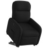 Sillón reclinable elevable tela negro 3