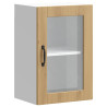 Armario pared para cocina puerta cristal Porto roble artesanal 2